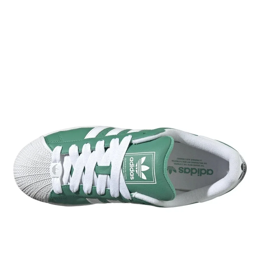 adidas Superstar II Mens Size 8.5 Green/White Sneakers Casual Shoes JI3076 NEW